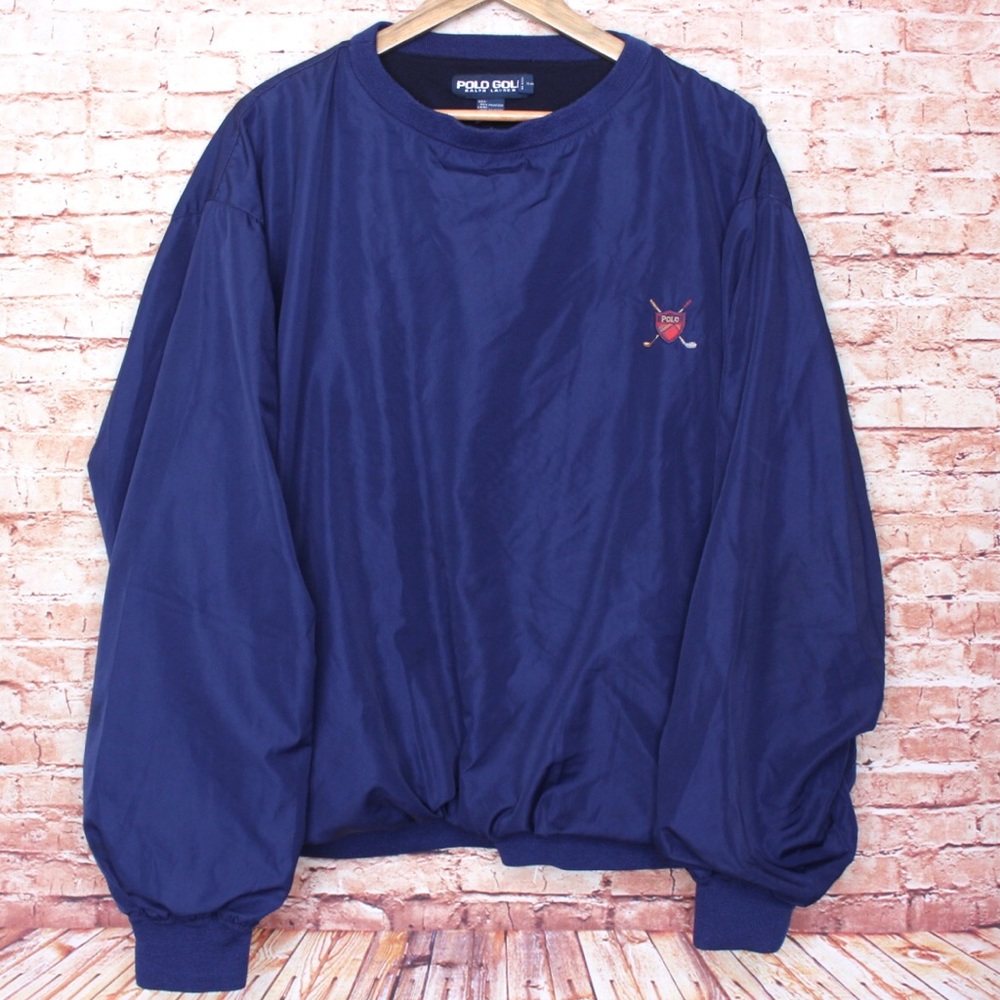 Polo Golf By Ralph Lauren Vtg Navy Windbreaker